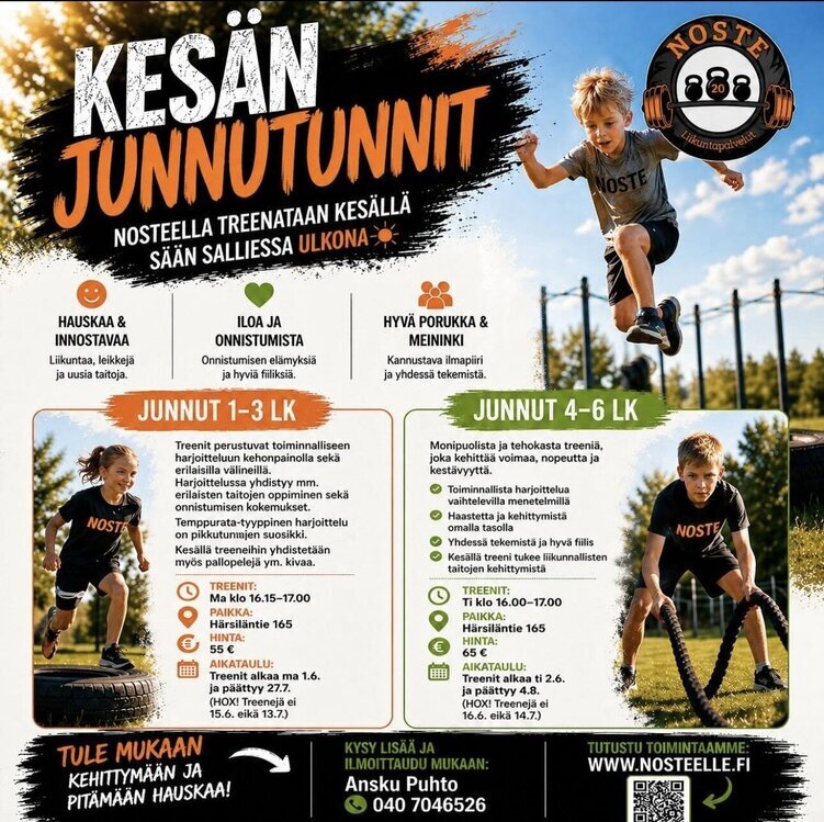 Noste - Kes&auml;n junnutunnit